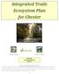Integrated Trails Ecosystem Plan for Chester