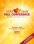 VSAE 2018 FALL CONFERENCE