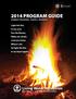 2014 PROGRAM GUIDE SUMMER PROGRAMS EVENTS RETREATS