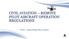 CIVIL AVIATION REMOTE PILOT AIRCRAFT OPERATION REGULATIONS. SCAA Progress through collective solutions