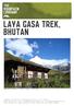 LAYA GASA TREK, BHUTAN