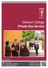 Gleeson College Private Bus Service