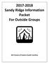 Sandy Ridge Information Packet For Outside Groups