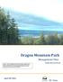 Dragon Mountain Park. Management Plan. Public Review Draft