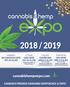 2018 / cannabishempexpo.com CANADA S PREMIER CANNABIS CONFERENCE & EXPO