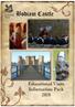 Bodiam Castle. Educational Visits Information Pack National Trust