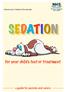 sedation a guide for parents and carers