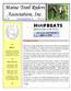 Maine Trail Riders. Association, Inc. May Volume H FBEATS. Trudy. Official Newsletter of The M T R A