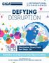 DEFYING. disruption INTERNATIONAL CONFERENCE. Exhibitor and Sponsorship Opportunities MARCH. Manchester Grand Hyatt San Diego, CA