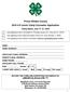Prince William County H Junior Camp Counselor Application