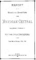 REPORT. Of THE MICHIGAN CENTRAL TO THE STOCKHOLDERS, FOB THE YEAR ENDING DECEMBER 31ST, 1887.