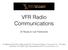 VFR Radio Communications
