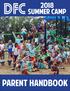 2018 SUMMER CAMP. parent handbook