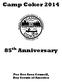 Camp Coker th Anniversary. Pee Dee Area Council, Boy Scouts of America