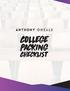 College. Packing. Checklist