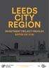 LEEDS CITY REGION INVESTMENT PROJECT PROFILES