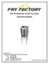 AFC-50 Automatic French Fry Cutter Instruction Manual