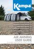 AIR AWNING USER GUIDE. For models: Motor Rally AIR & Motor Ace AIR