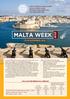 The Catenian Association Malta & Gozo Area. to a rejuvenated. Malta Week November Full Cost per person in Sterling.