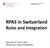 RPAS Working Group RPAS in Switzerland Rules and Integration