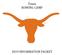 Texas ROWING CAMP WELCOME 2019 INFORMATION PACKET