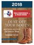 TARA CONFERENCE & TRADE SHOW. Dust off Your Boots. and Come Join Us in San Marcos, Texas. October 12-13