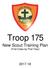 Troop 175. New Scout Training Plan (First Class by First Year)