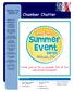 Chamber Chatter. Come join us for a summer full of fun and entertainment! B oa r d of. Inside this Issue. Contact Information Calendar of Events