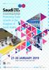27-30 JANUARY 2019 Jeddah Center for Forums and Events