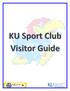 Welcome! KU Sport Clubs: