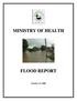 I. Chronologic summary of events. Objectives of the Report. a. Population Affected. b. Infrastructure. c. Morbidity and Mortality