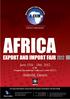 A-EXIM. A World of Opportunities. June 15th - 18th, 2012 at the Kenyatta International Conference Centre (KICC)