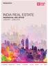 INDIA REAL ESTATE RESIDENTIAL AND OFFICE JANUARY - JUNE 2016