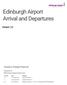 Edinburgh Airport Arrival and Departures