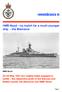 remembrance ni HMS Hood - no match for a much younger ship - the Bismarck
