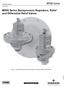 MR98 Series Backpressure Regulators, Relief and Differential Relief valves