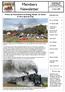 Members Newsletter. Picnic at Muckleford including Steam on Show A Very Special Day. 30 Years Ago. October 2008