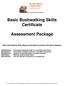 Basic Bushwalking Skills Certificate. Assessment Package