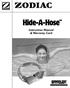 Hide-A-Hose. Instruction Manual & Warranty Card