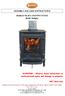 ASSEMBLY AND USER INSTRUCTIONS. SEDGLEY BLACK COUNTRY STOVE Model Sedgley