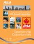 Regional Airline Association 38th Annual Convention May 6 9, 2013 Montreal, Quebec. Sponsorship Opportunities