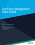 GetThere Integration User Guide. Cvent, Inc 1765 Greensboro Station Place McLean, VA
