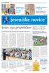 jeseniške novice Časopis občine Jesenice, 5. septembra 2014, šte vil ka 15