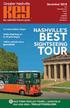 Greater Nashville. the nashville visitors guide. December 2018 Arts Entertainment Dining Maps Nightlife Shopping Attractions