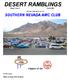 DESERT RAMBLINGS SOUTHERN NEVADA AMC CLUB. Chapter of the. Official Publication of the. Volume 7, Issue 4 Jan-Feb Las Vegas AMC Reunion