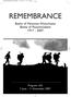 HerdenkingBrochure2007EngEnk :50 Pagina 1 REMEMBRANCE. Battle of Messines-Wytschaete Battle of Passchendaele