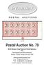Postal Auction No. 79
