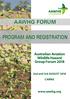 AAWHG FORUM PROGRAM AND REGISTRATION. Australian Aviation Wildlife Hazard Group Forum nd and 3rd AUGUST 2018 CAIRNS