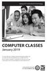 COMPUTER CLASSES January 2019
