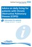 Advice on daily living for patients with Chronic Obstructive Pulmonary Disease (COPD) Information for patients Therapy Services - Surgical